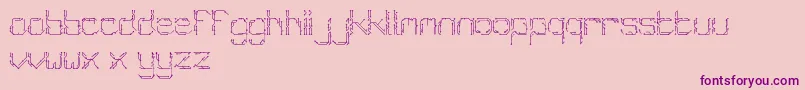 Chiptype Font – Purple Fonts on Pink Background