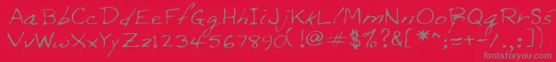 Шрифт Lehn209 – серые шрифты на красном фоне