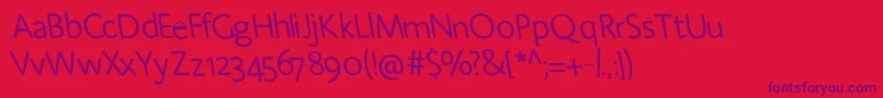 Amoreatpersia Font – Purple Fonts on Red Background