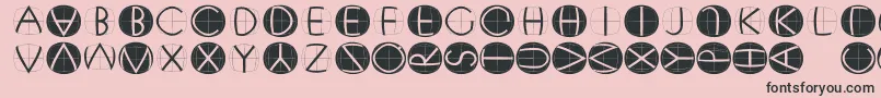 Xperimentypofs Font – Black Fonts on Pink Background