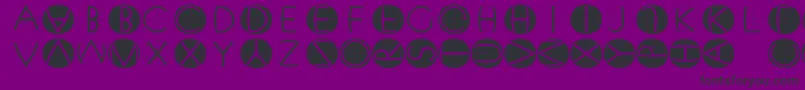 Xperimentypofs Font – Black Fonts on Purple Background