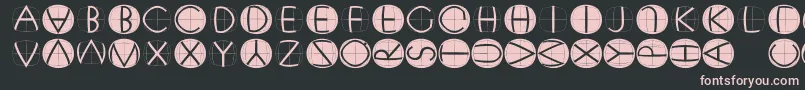 Xperimentypofs Font – Pink Fonts on Black Background