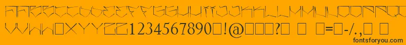 Angrydubs Font – Black Fonts on Orange Background