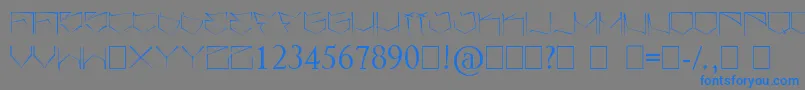 Angrydubs Font – Blue Fonts on Gray Background