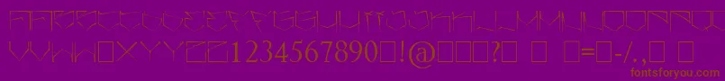 Angrydubs Font – Brown Fonts on Purple Background