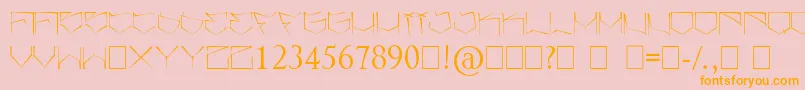 Angrydubs Font – Orange Fonts on Pink Background