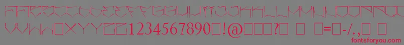 Angrydubs Font – Red Fonts on Gray Background