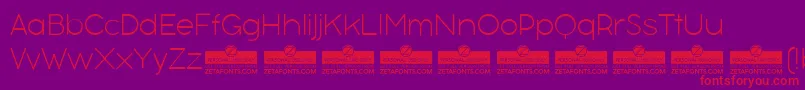 BubbleboddyneueThinTrial Font – Red Fonts on Purple Background