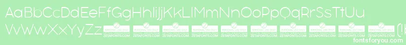 BubbleboddyneueThinTrial Font – White Fonts on Green Background