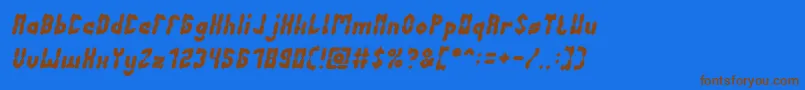 Saiba mais sobre a fonte AntiqueRetroItalic Fonte AntiqueRetroItalic – fontes marrons em um fundo azul