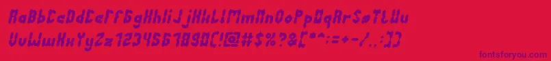 Шрифт AntiqueRetroItalic – фиолетовые шрифты на красном фоне