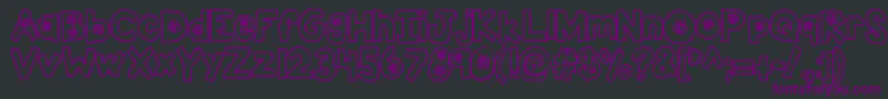 Kbtheflowerfarm Font – Purple Fonts on Black Background