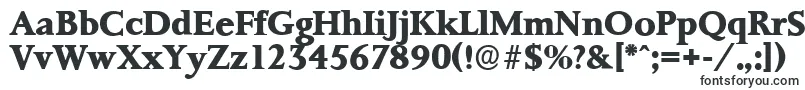 Шрифт PalermoserialXboldRegular – вертикальные шрифты