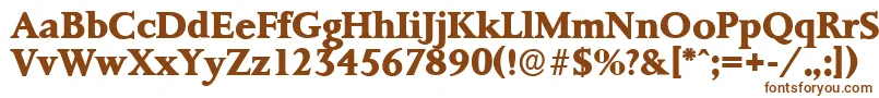 PalermoserialXboldRegular Font – Brown Fonts on White Background