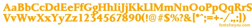 PalermoserialXboldRegular Font – Orange Fonts on White Background
