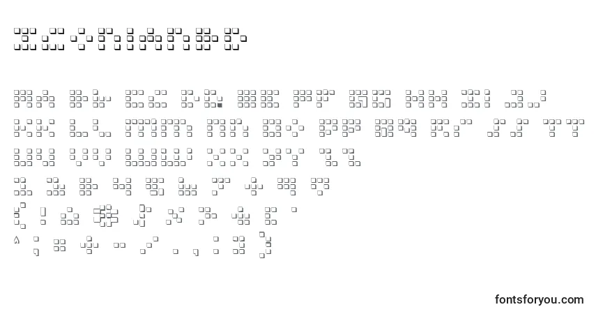Шрифт Iconian3D – алфавит, цифры, специальные символы