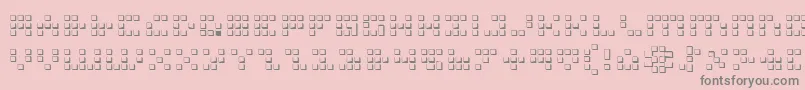 Iconian3D Font – Gray Fonts on Pink Background