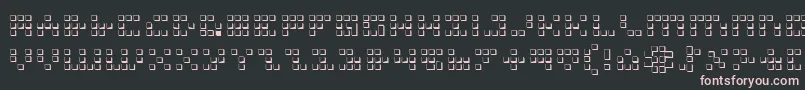 フォントIconian3D – 黒い背景にピンクのフォント