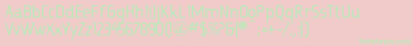 Ritalin Font – Green Fonts on Pink Background