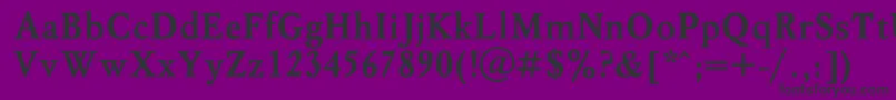 MyslBol Font – Black Fonts on Purple Background