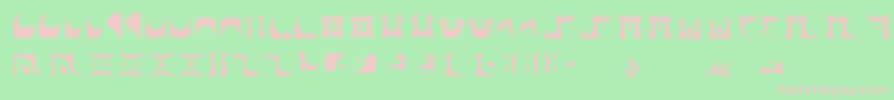 Drazi Font – Pink Fonts on Green Background