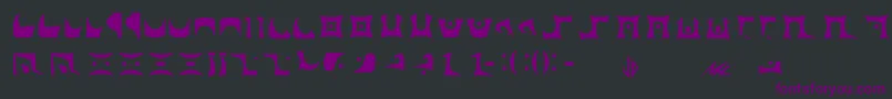 Drazi Font – Purple Fonts on Black Background