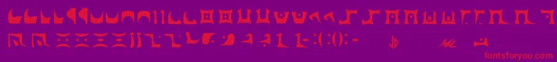 Drazi Font – Red Fonts on Purple Background