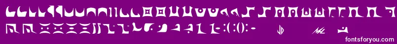 fuente Drazi – Fuentes Blancas Sobre Fondo Morado