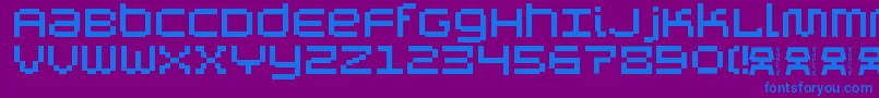 Шрифт AutricheAlt – синие шрифты на фиолетовом фоне