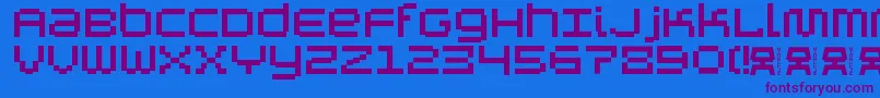 fuente AutricheAlt – Fuentes Moradas Sobre Fondo Azul
