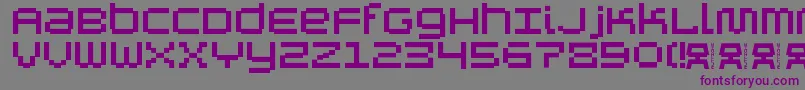 Шрифт AutricheAlt – фиолетовые шрифты на сером фоне