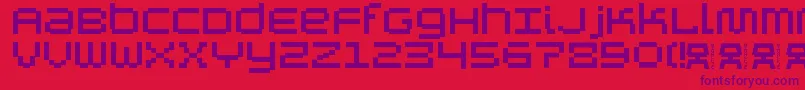 AutricheAlt Font – Purple Fonts on Red Background