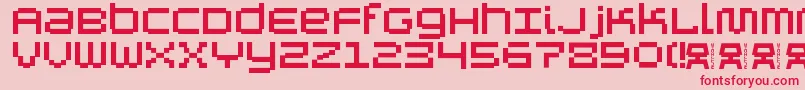 Шрифт AutricheAlt – красные шрифты на розовом фоне