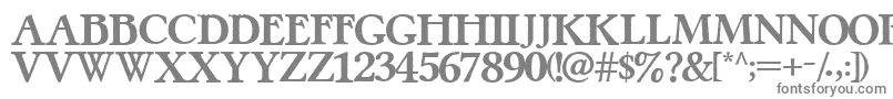 Шрифт PretzelRegular – серые шрифты на белом фоне