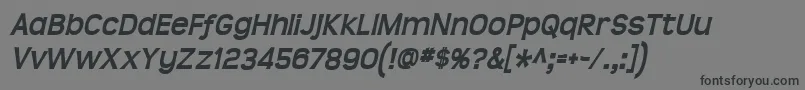 Teenbdit Font – Black Fonts on Gray Background