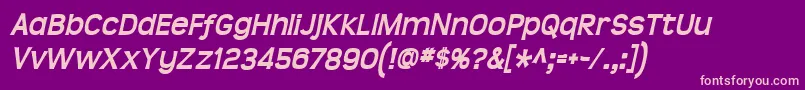 Teenbdit Font – Pink Fonts on Purple Background