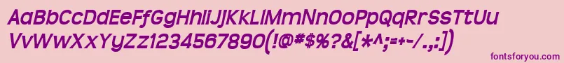 Teenbdit Font – Purple Fonts on Pink Background