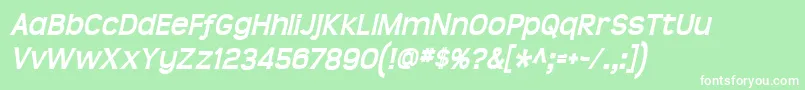 Teenbdit Font – White Fonts on Green Background