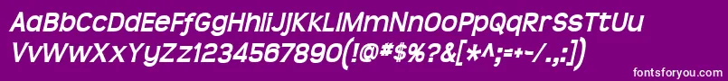 Teenbdit Font – White Fonts on Purple Background