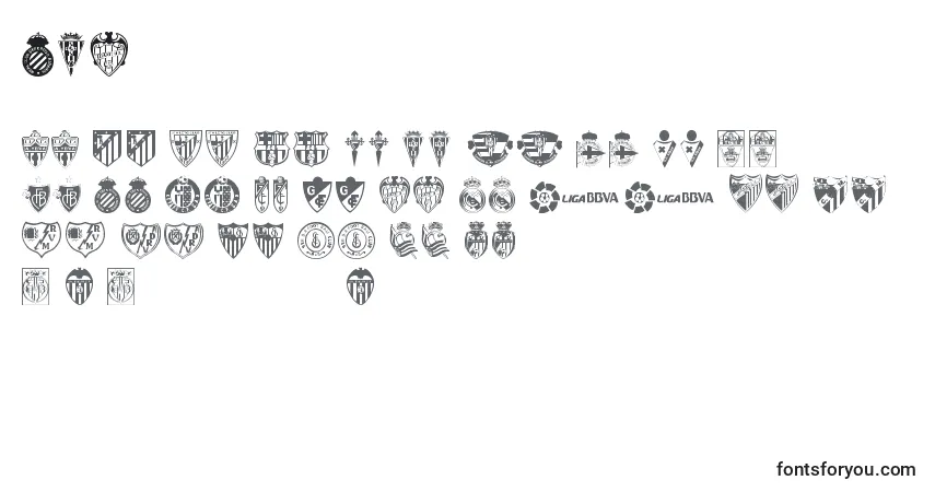 Schriftart Lfp – Alphabet, Zahlen, spezielle Symbole