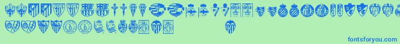 More about Lfp Font Lfp Font – Blue Fonts on Green Background