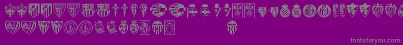 Lfp Font – Gray Fonts on Purple Background