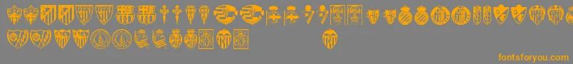 Lfp Font – Orange Fonts on Gray Background