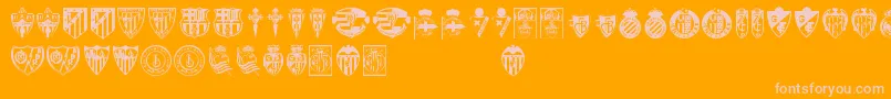 More about Lfp Font Lfp Font – Pink Fonts on Orange Background