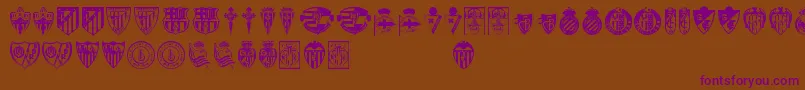 Lfpフォントについての詳細 フォントLfp – 紫色のフォント、茶色の背景
