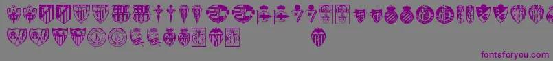 Lfp-fontti – violetit fontit harmaalla taustalla