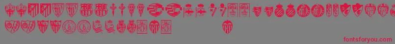 Lfp Font – Red Fonts on Gray Background