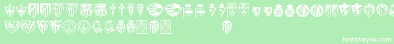 Lfp Font – White Fonts on Green Background