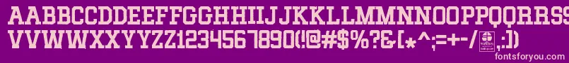 MixivaDustyDemo Font – Pink Fonts on Purple Background