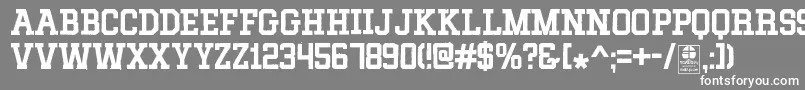 MixivaDustyDemo Font – White Fonts on Gray Background